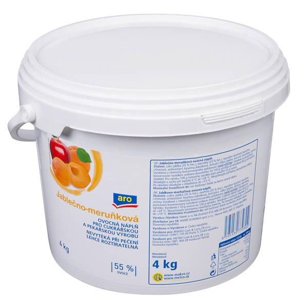 aro Náplň jablečno - meruňková 55 % 4 kg kbelík