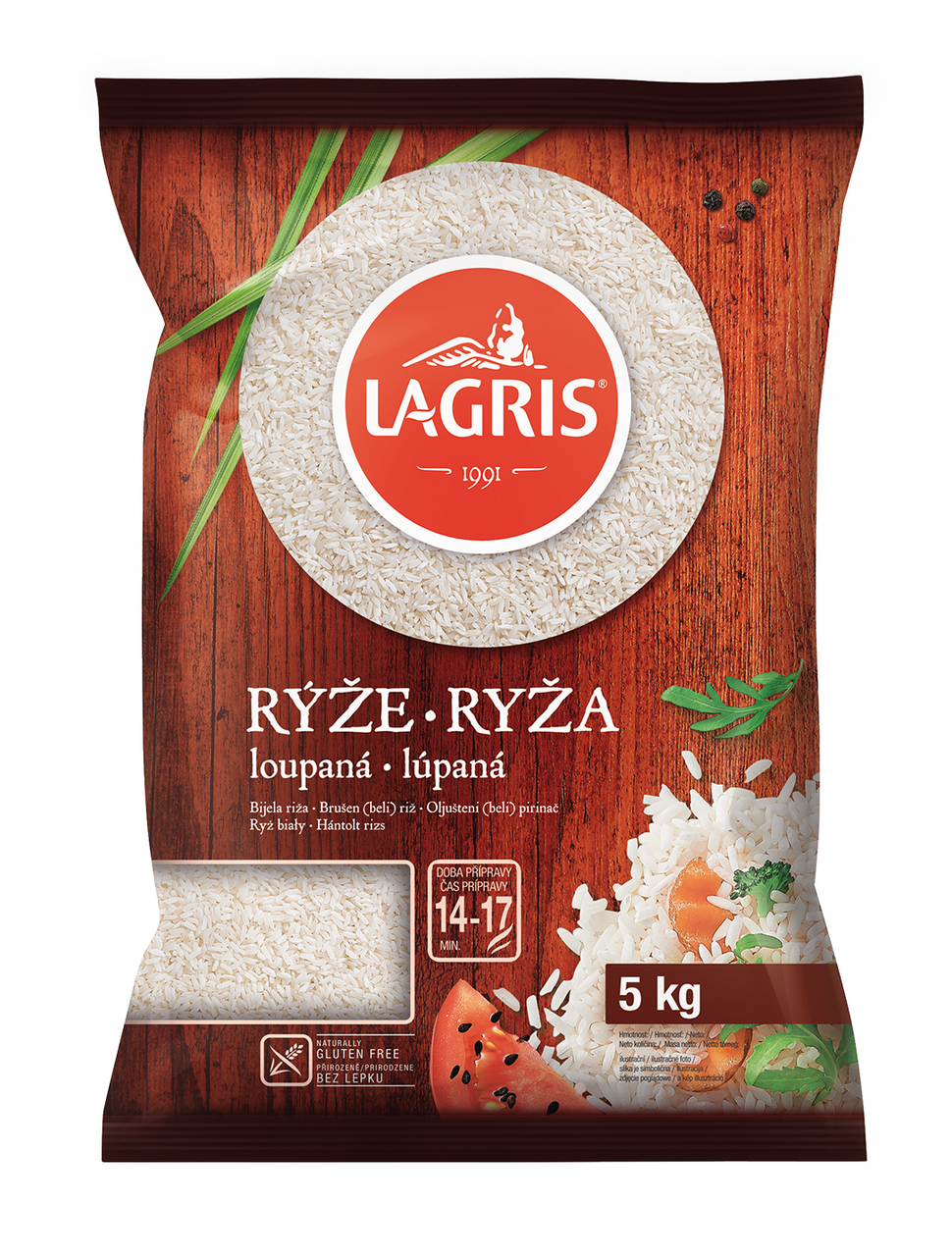 LAGRIS Rýže dlouhozrnná 5 kg