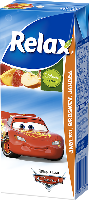 Relax Disney Jahoda jablko broskev 20 % nápoj 27 x 200 ml