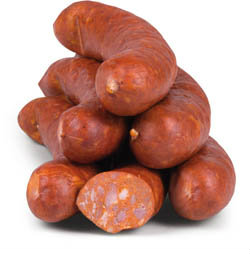 KRUŠNOHORSKÉ UZENINY Staročeská klobása chlaz. váž. cca 1,6 kg