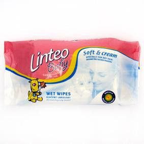 Linteo Ubrousky vlhčené dětské náhradní náplň 72 ks
