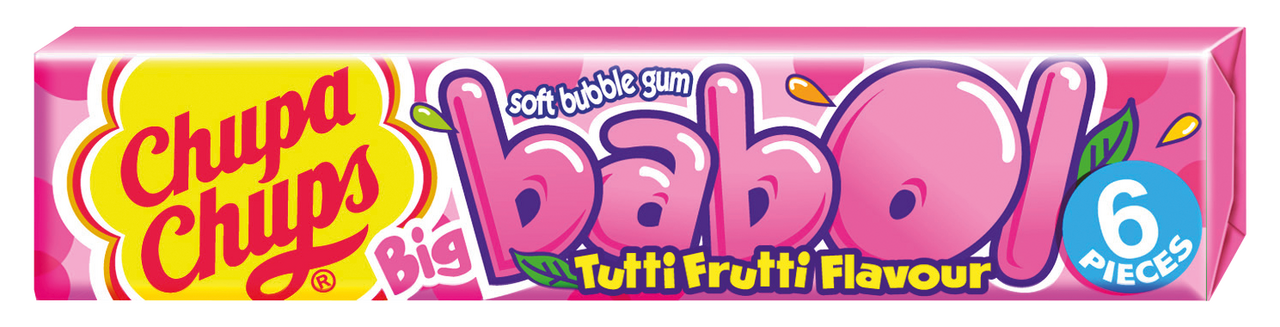 Chupa Chups Big Babol Tutti Frutti žvýkačky 20 x 27,6 g