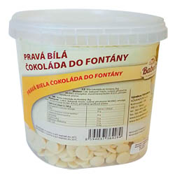 KOVANDOVI Čokoláda do fontány bílá 2 kg