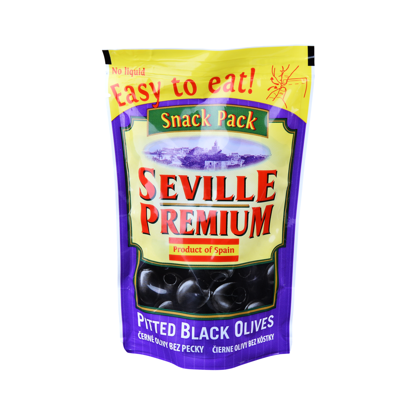 SEVILLE PREMIUM Olivy černé bez pecky 75 g
