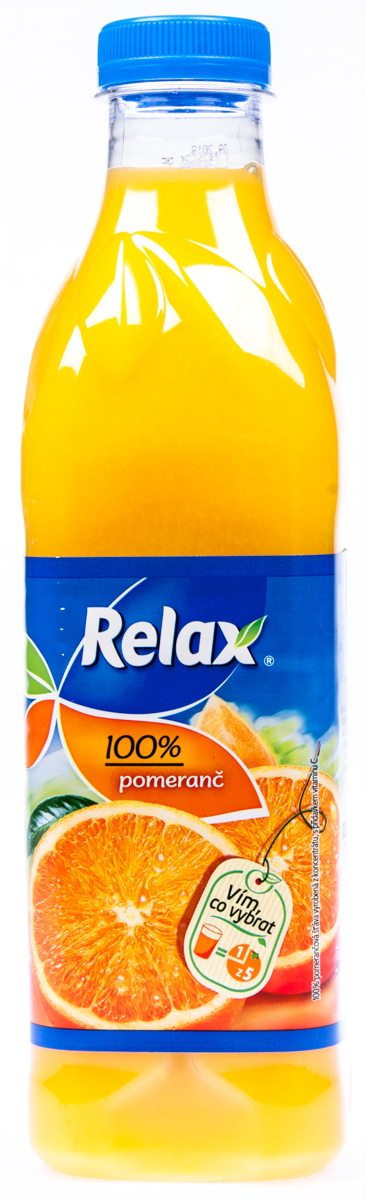 Relax Pomeranč 100 % džus 6 x 1 l PET