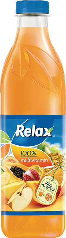 Relax Multivitamin 100 % džus 1 l PET