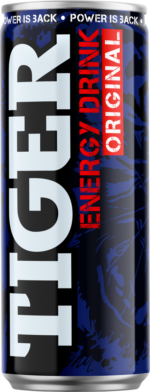 TIGER Energy drink energetický nápoj 12 x 250 ml plech