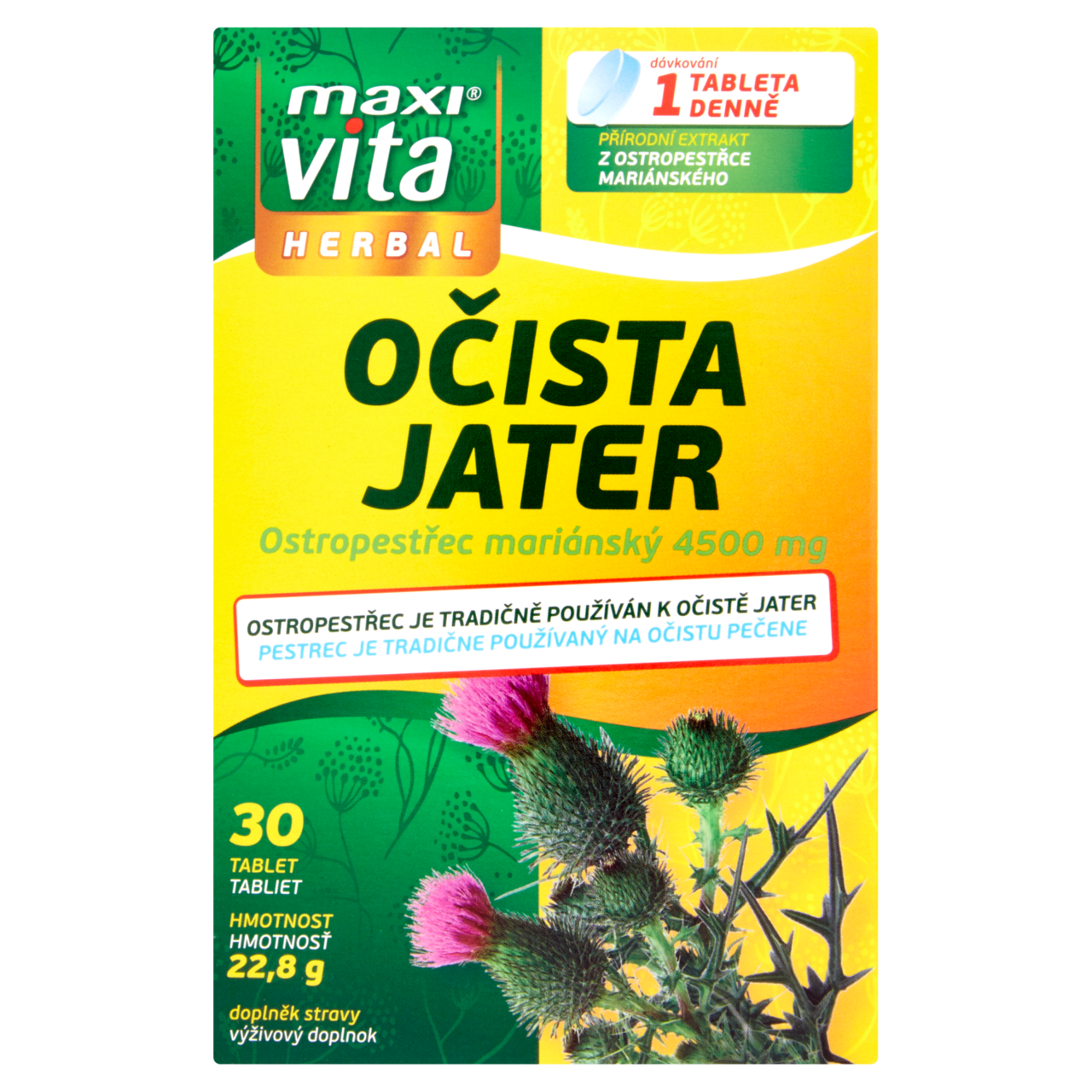 maxi vita Očista jater 30 tablet