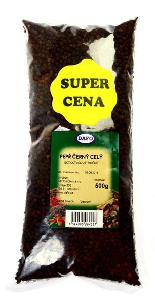 DAFO Pepř černý celý 500 g