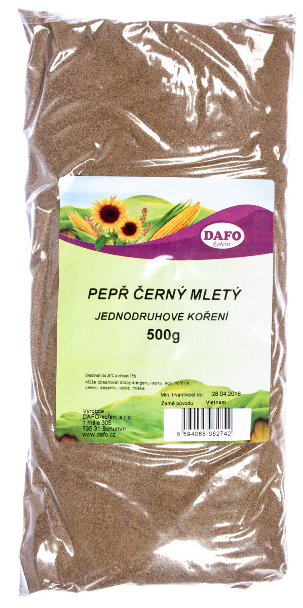 DAFO Pepř černý mletý 500 g