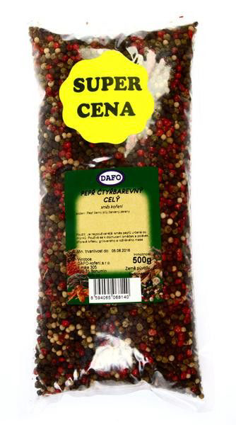 DAFO Pepř čtyřbarevný celý 500 g