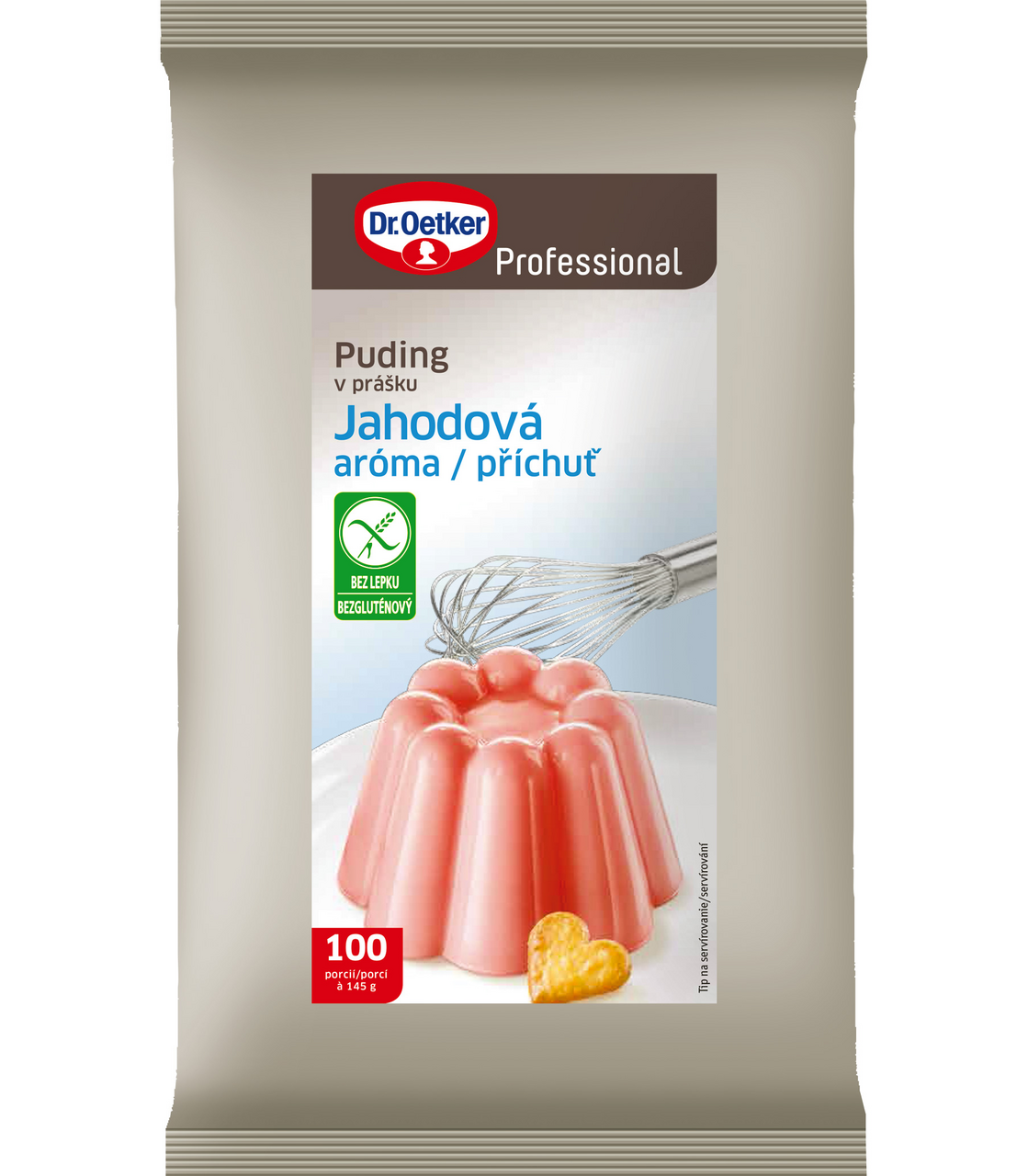 Dr. Oetker Puding s příchutí jahody 1 kg