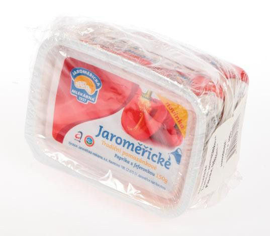 JAROMĚŘICKÁ MLÉKÁRNA Jaroměřické Tradiční pomazánkové paprika/feferonka chlaz. 2 x 150 g