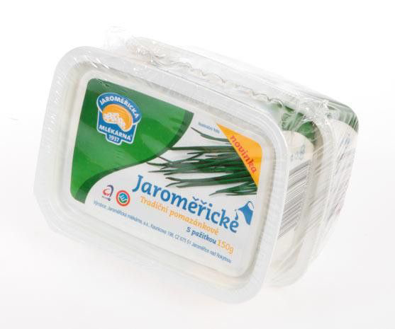 JAROMĚŘICKÁ MLÉKÁRNA Jaroměřické Tradiční pomazánkové s pažitkou chlaz. 2 x 150 g