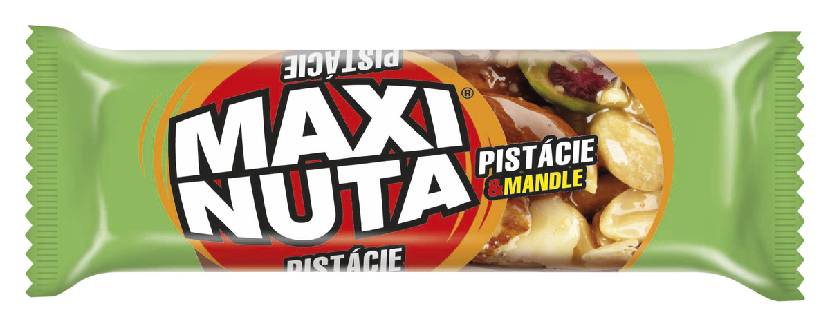 Maxi Nuta Ořechová tyčinka pistácie a mandle 24 x 35 g