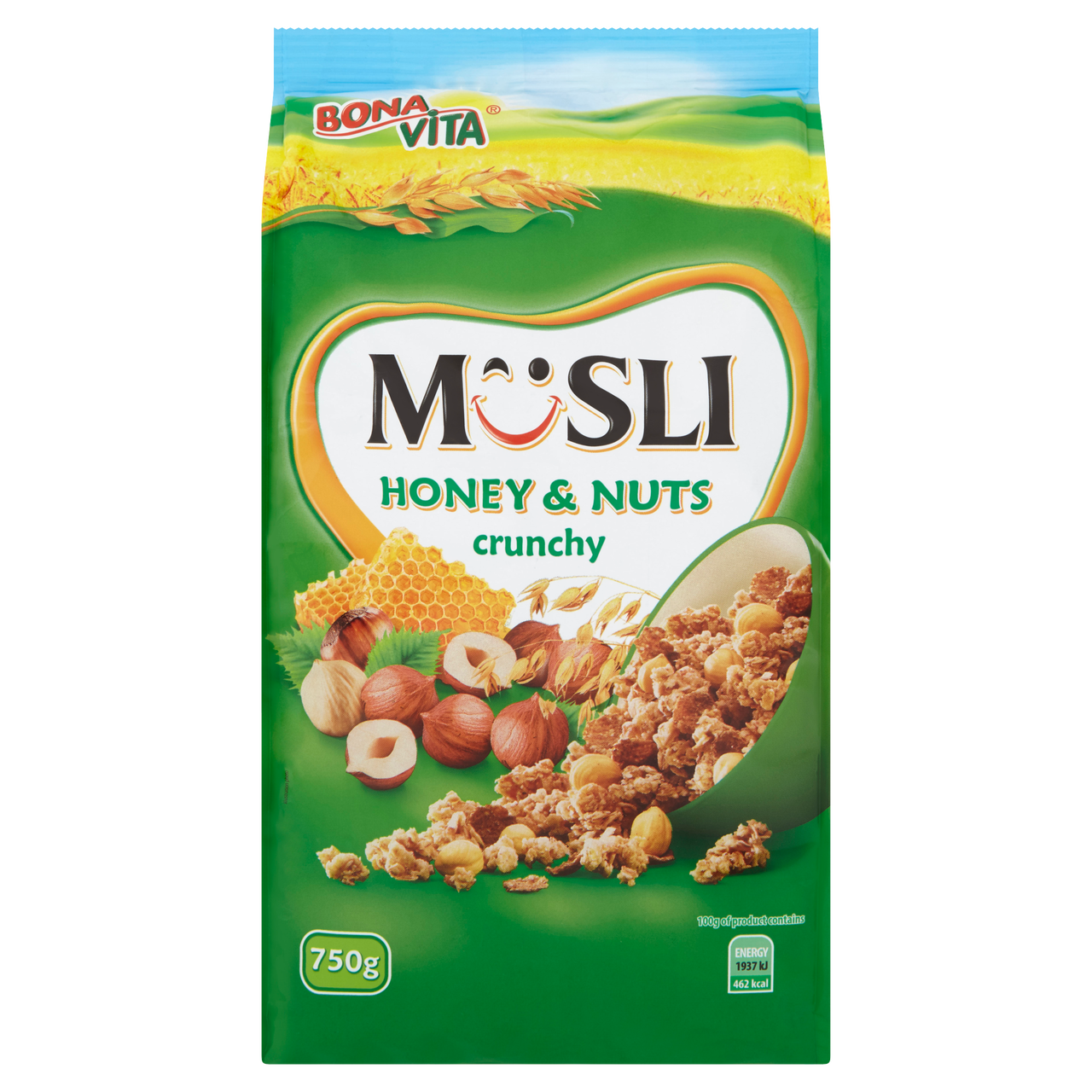 BONAVITA Müsli med+ořechy 750 g