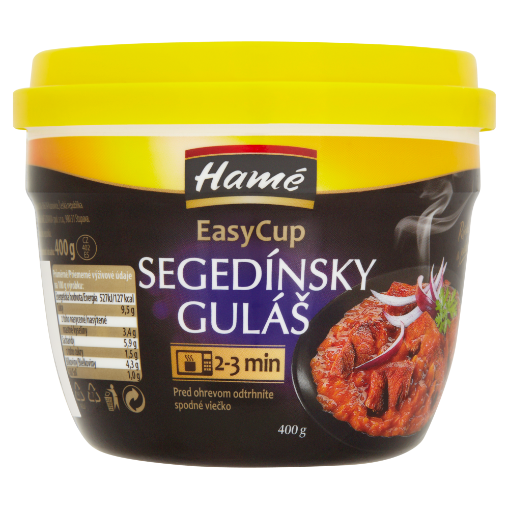 Hamé Segedínský guláš hotové jídlo EasyCup 400 g 