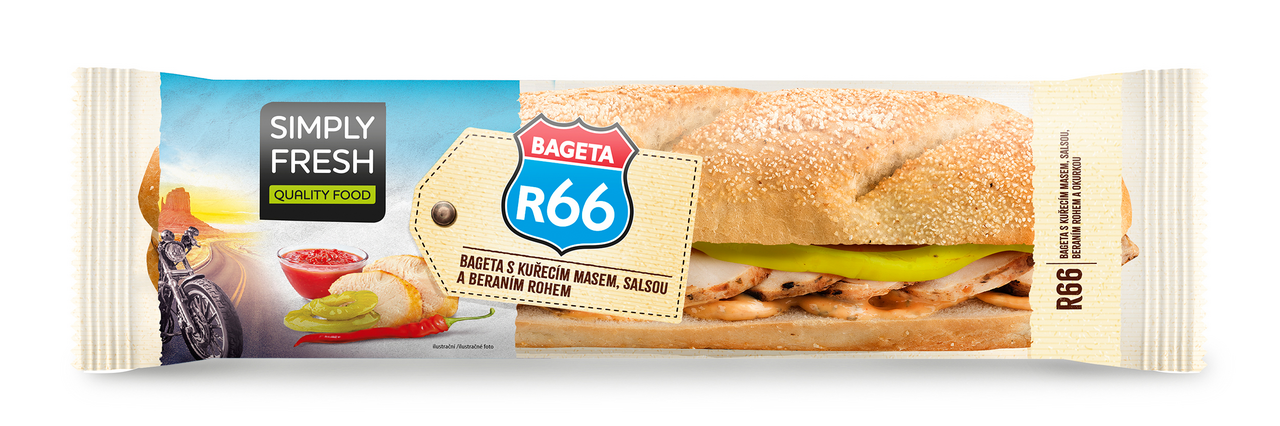 SIMPLY FRESH Hamé Bageta Route chlaz. 211 g
