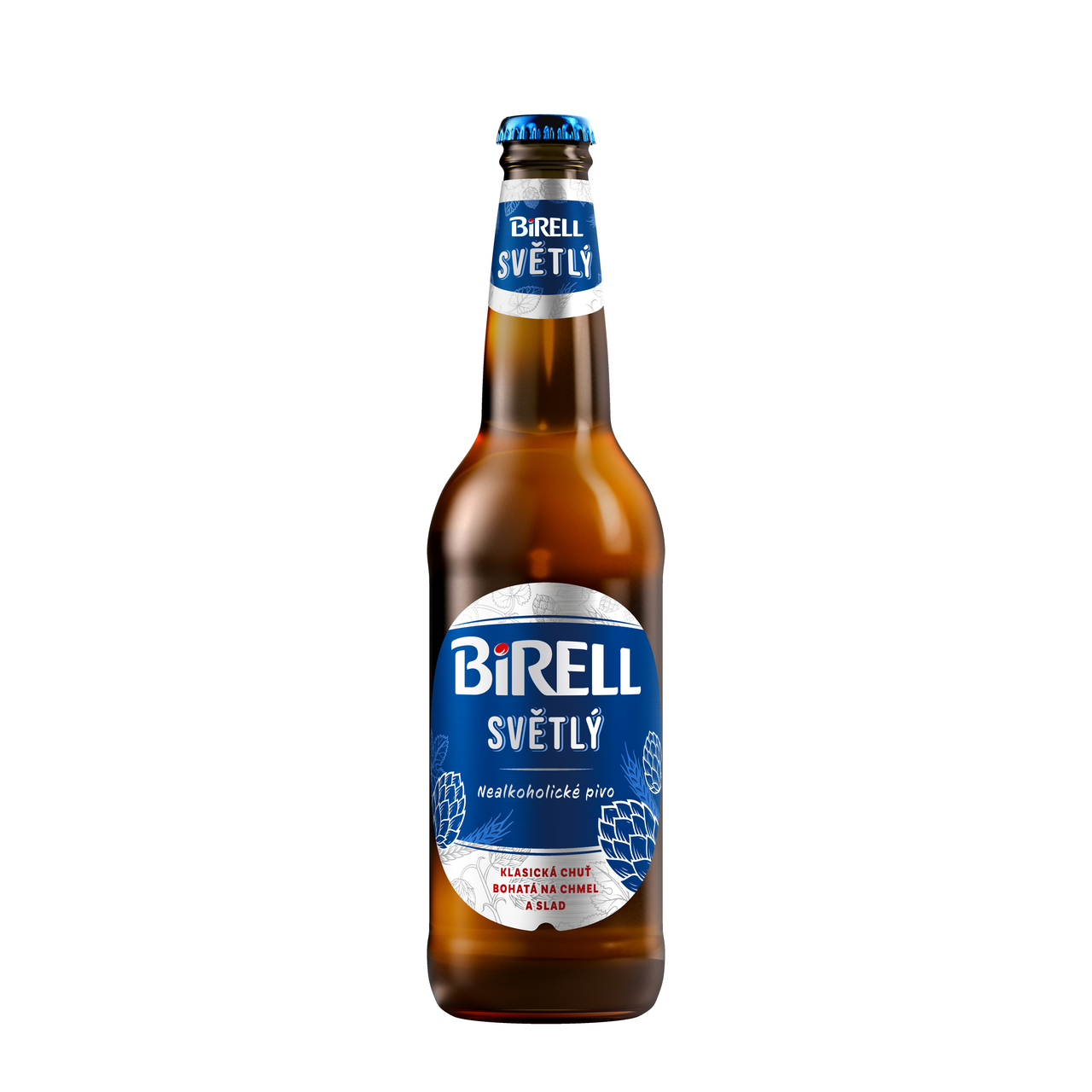 BIRELL Světlý Pivo nealkoholické 20 x 500 ml vratná láhev