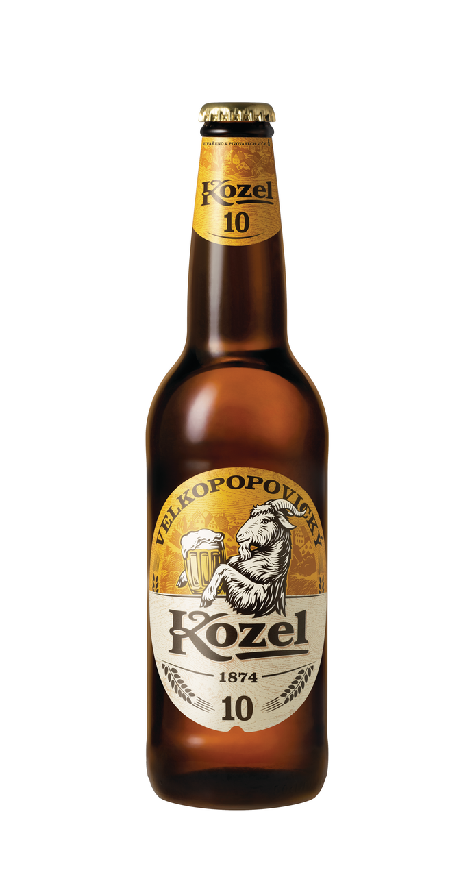 VELKOPOPOVICKÝ Kozel Pivo světlé výčepní 10° 20 x 500 ml vratná láhev