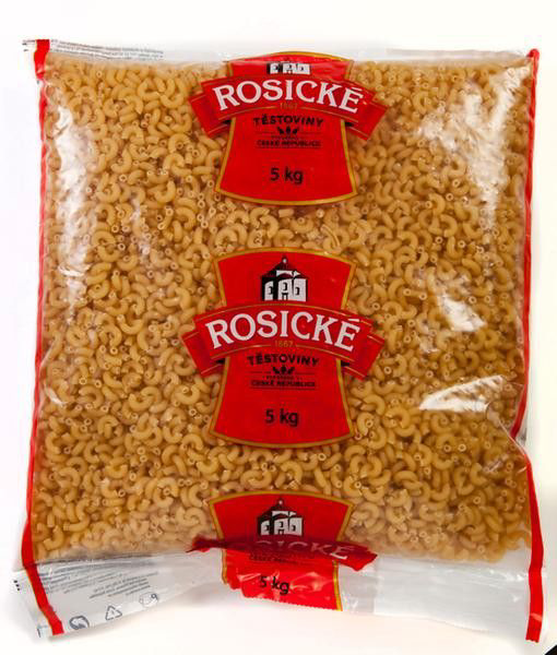 Rosické těstoviny Kolena střední bezvaječná 5 kg