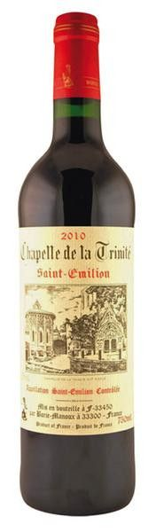 CHAPELLE Trinité aoc rouge 750 ml