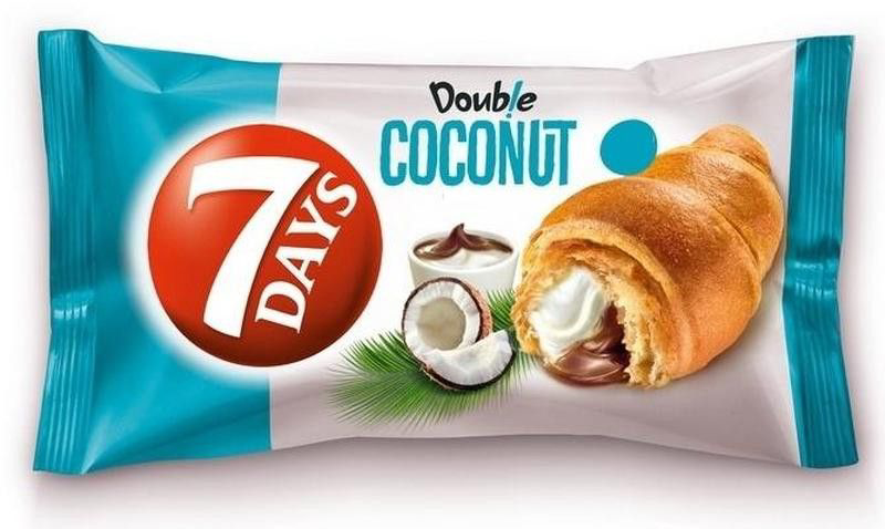 7DAYS Croissant Double kakao kokos 20 x 60 g