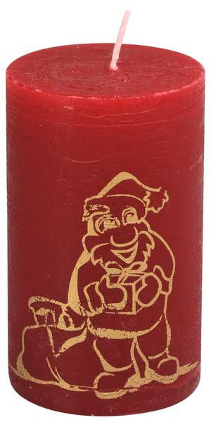 SVÍČKA VÁLEC SANTA 60/100,ČERVENÁ