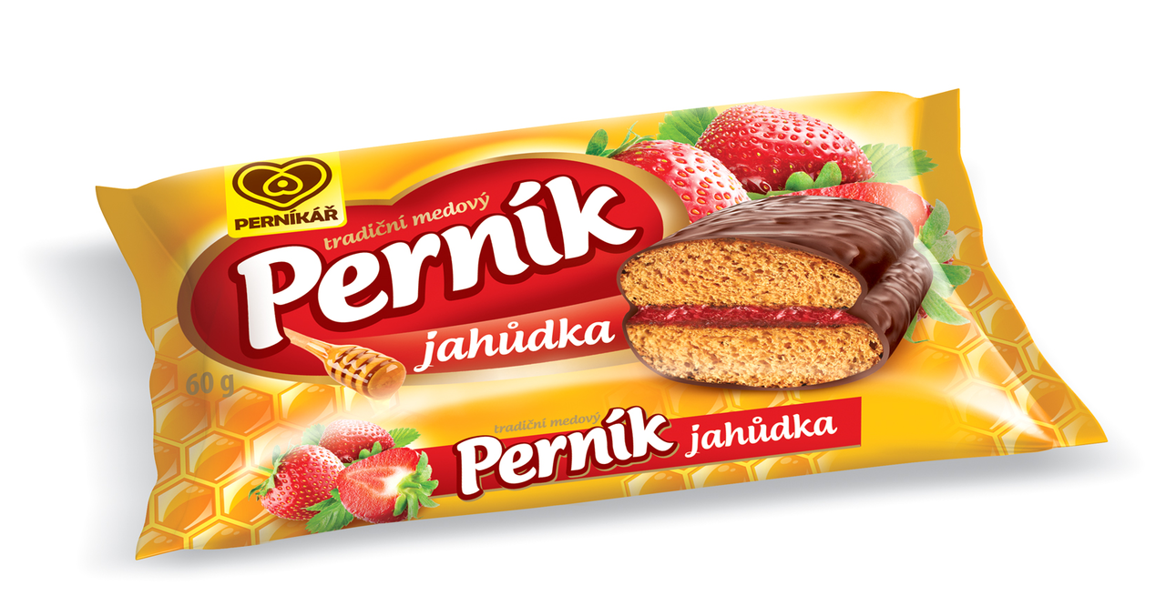 PERNÍK 60G JAHODA 40x