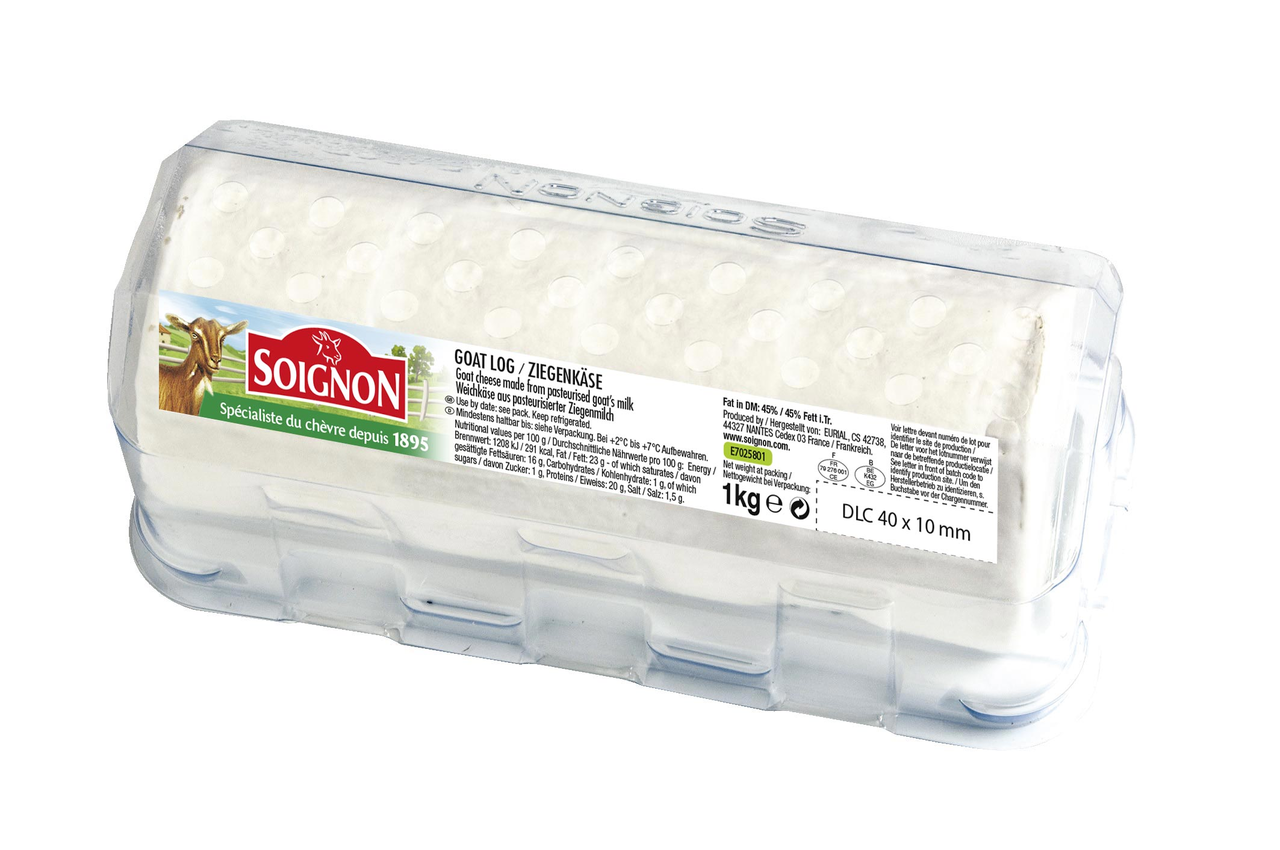 SOIGNON Buchette sýr kozí válec chlaz. 1 kg