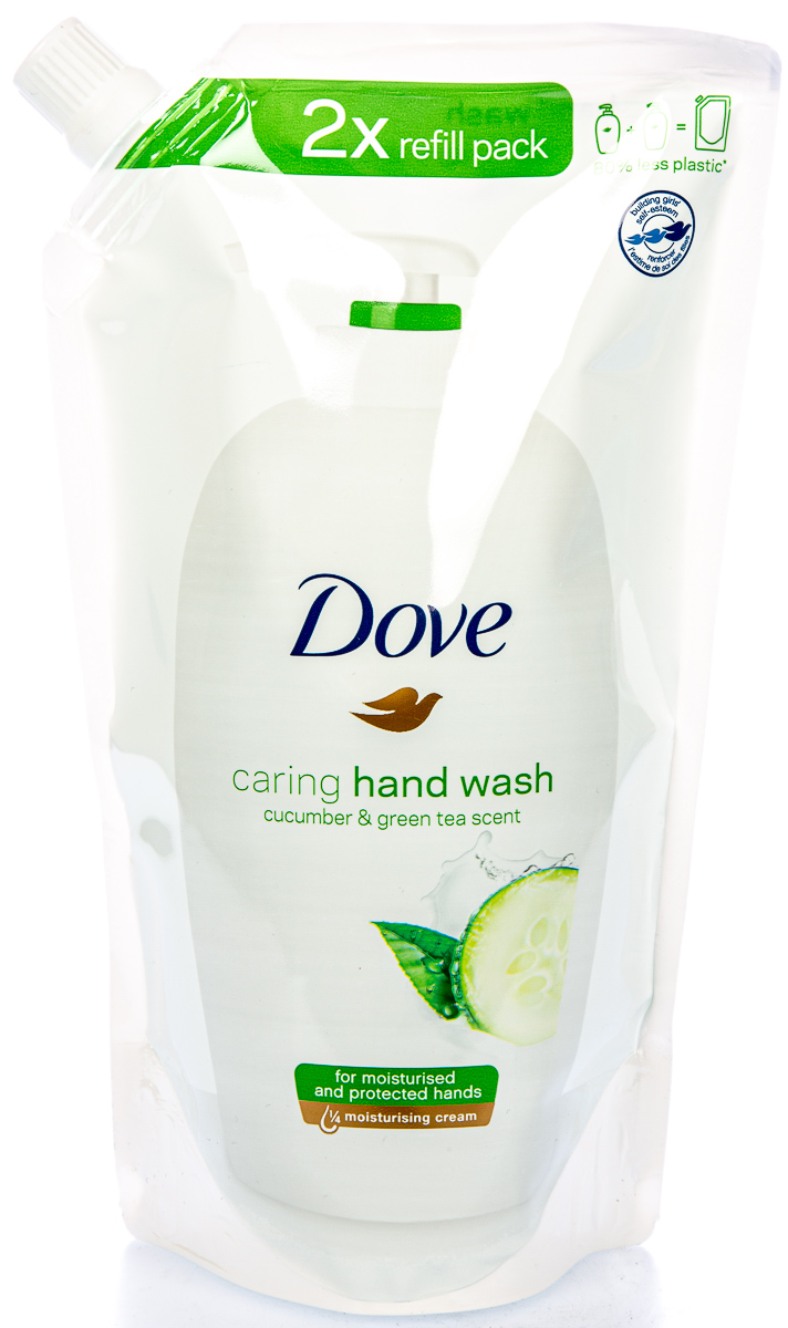 Dove Cucumber&Green tea scent tekuté mýdlo náhradní náplň 500 ml
