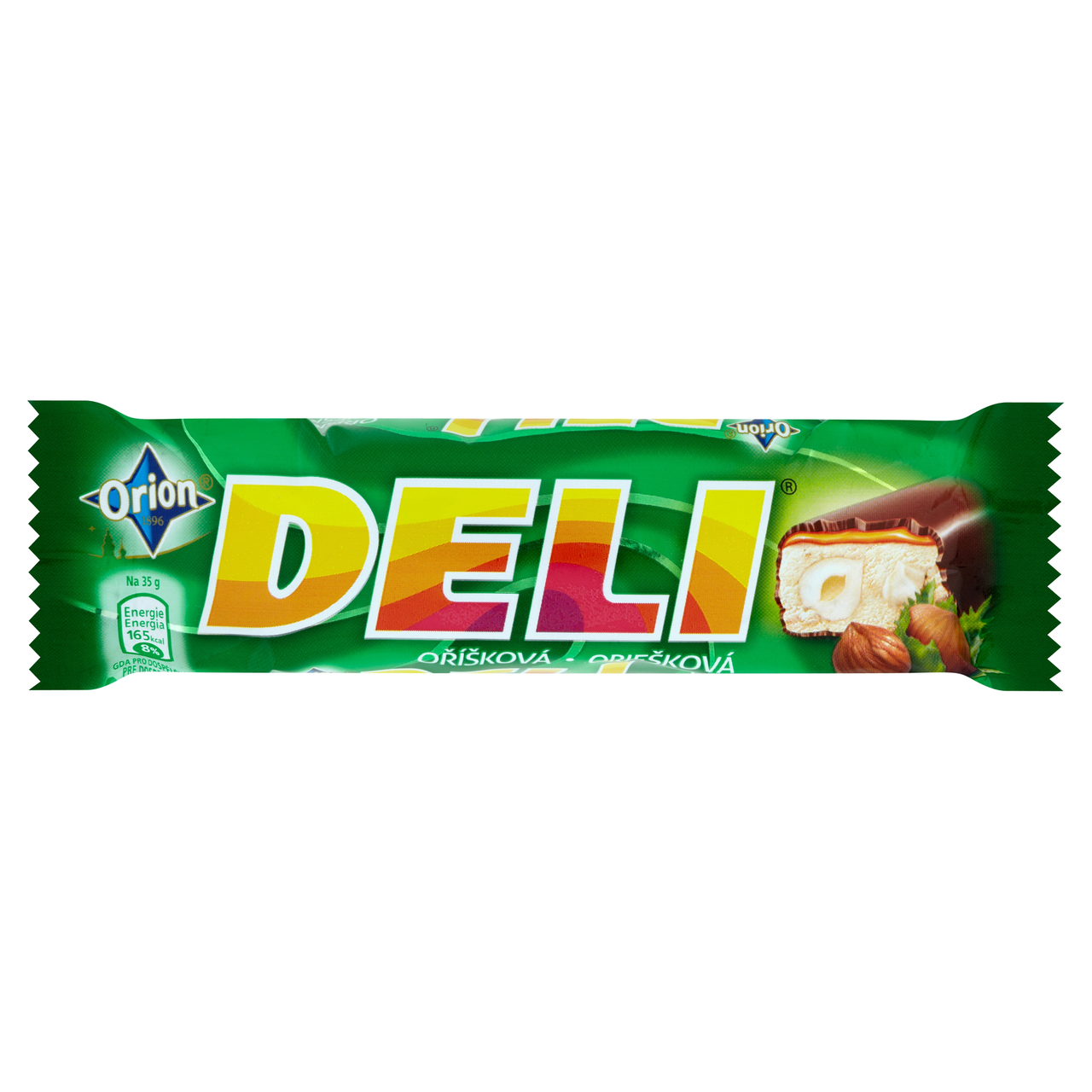 Orion Deli tyčinka oříšková 50 x 35 g