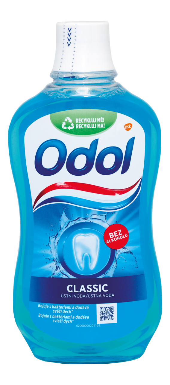 Odol Classic ústní voda bez alkoholu 500 ml