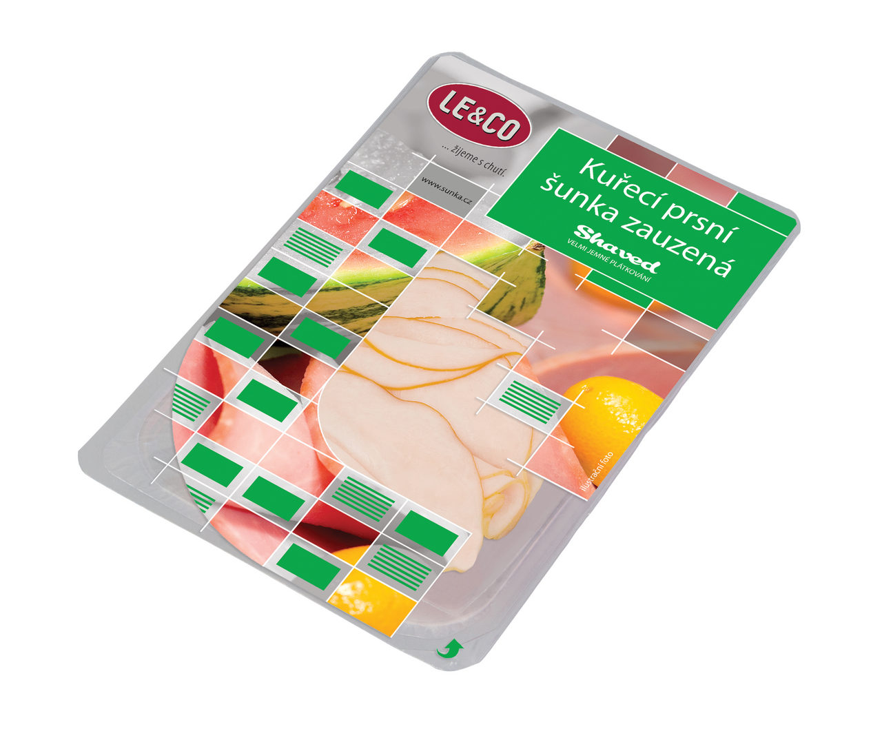LE & CO Šunka kuřecí zauzená výběrová chlaz. 100 g