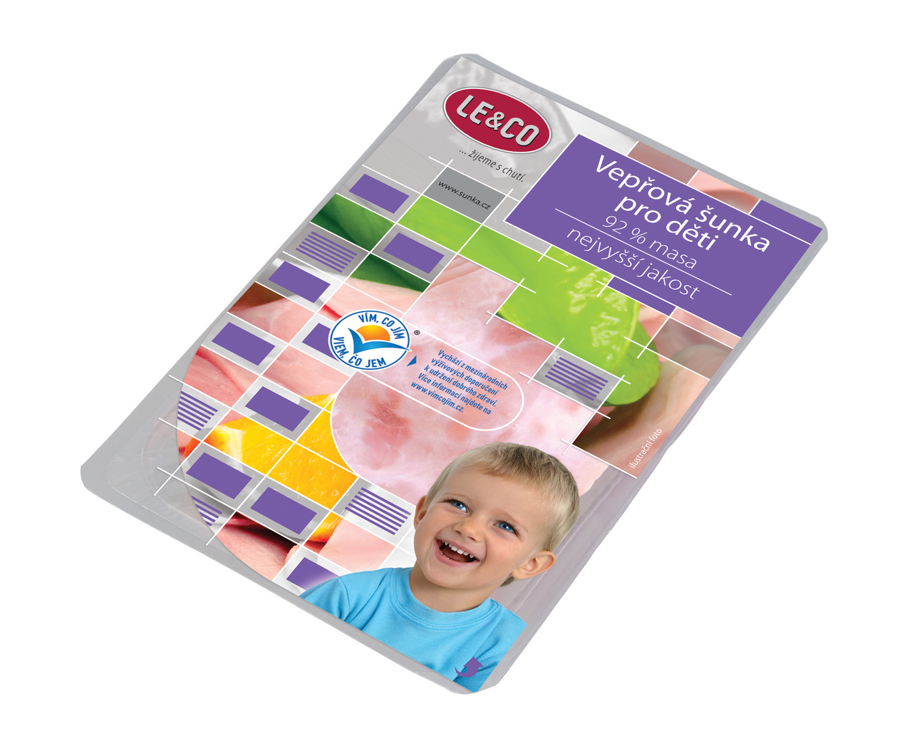 LE & CO Šunka pro děti nejvyšší jakosti plátky chlaz. 100 g