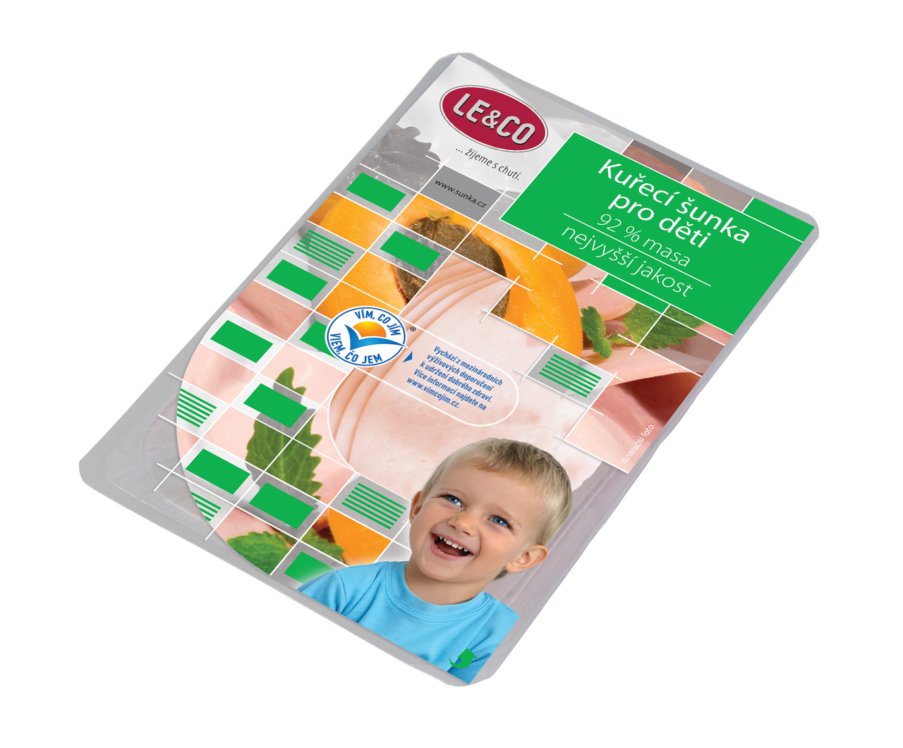 LE & CO  Kuřecí šunka pro děti nejvyšší jakost plátky chlaz. 100 g