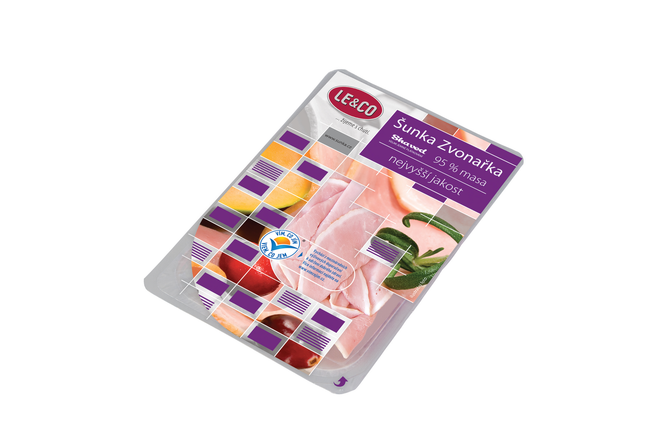 LE & CO Šunka Zvonařka nejvyšší jakosti plátky chlaz. 100 g