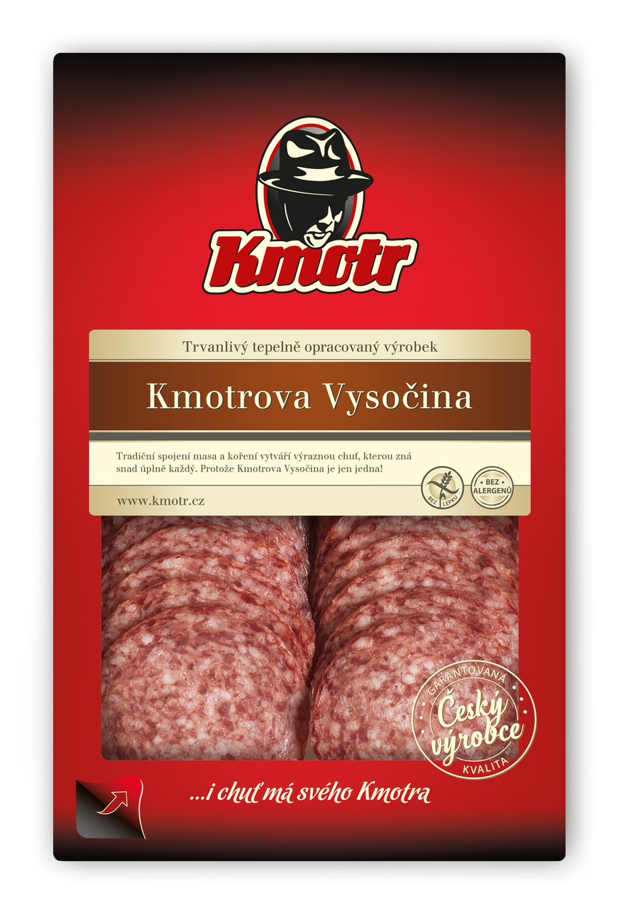 Kmotr Vysočina salám plátky chlaz. 75 g