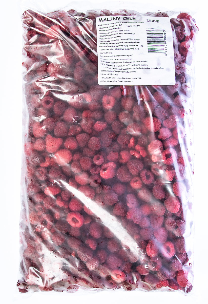 Maliny mraž. 2,5 kg