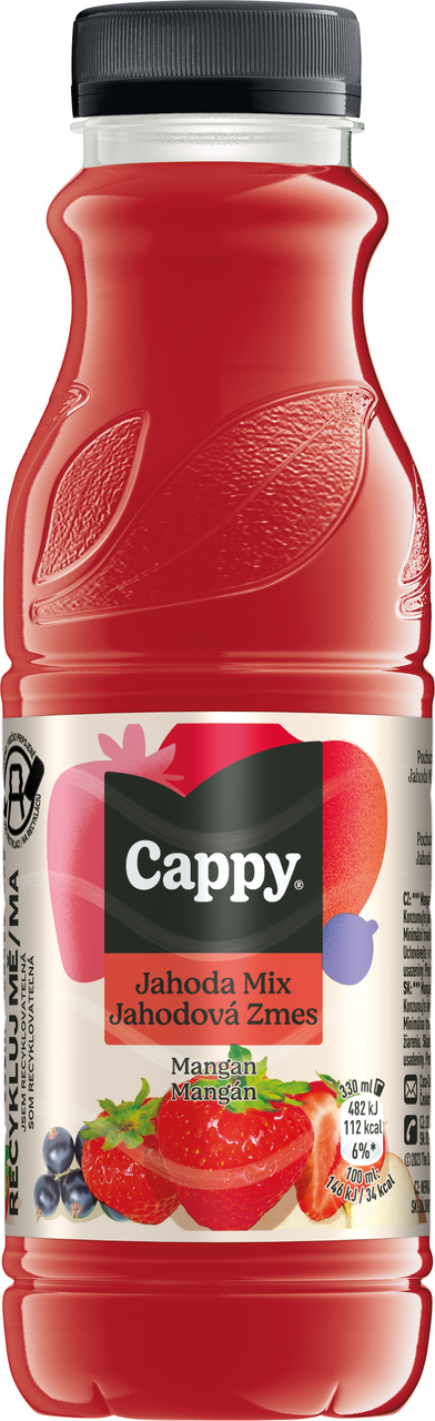 Cappy Jahoda mix 35 % nektar 12 x 330 ml