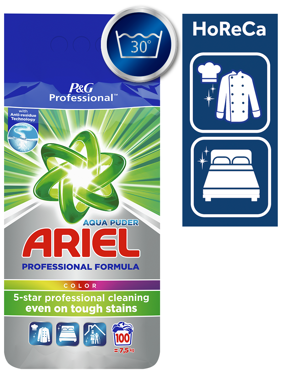 ARIEL Professional Color prášek na praní (100 praní) 7,5 kg