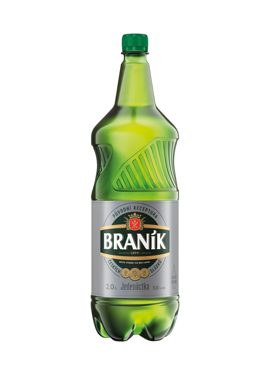 BRANÍK světlý ležák 11 pivo 6 x 2 l