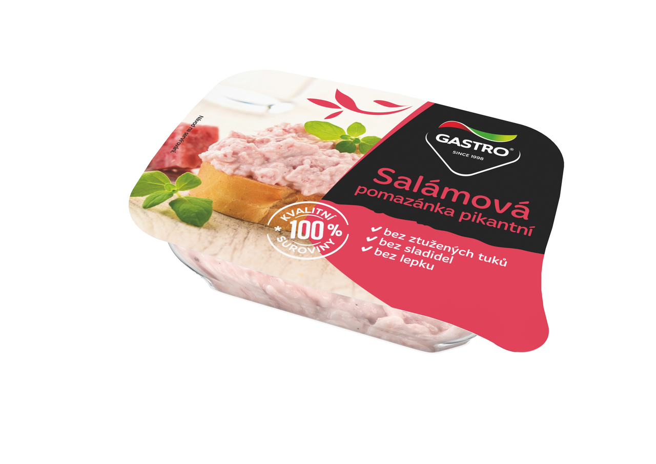 GASTRO MENU Pomazánka salámová pikant chlaz. 3 x 120 g