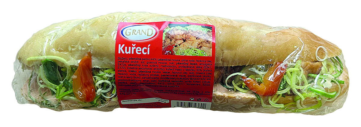 GRAND LAHŮDKY Grand Bageta kuřecí chlaz. 240 g