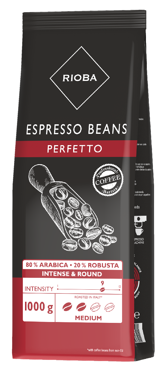 RIOBA Perfetto 80 % Arabica káva zrno 1 kg