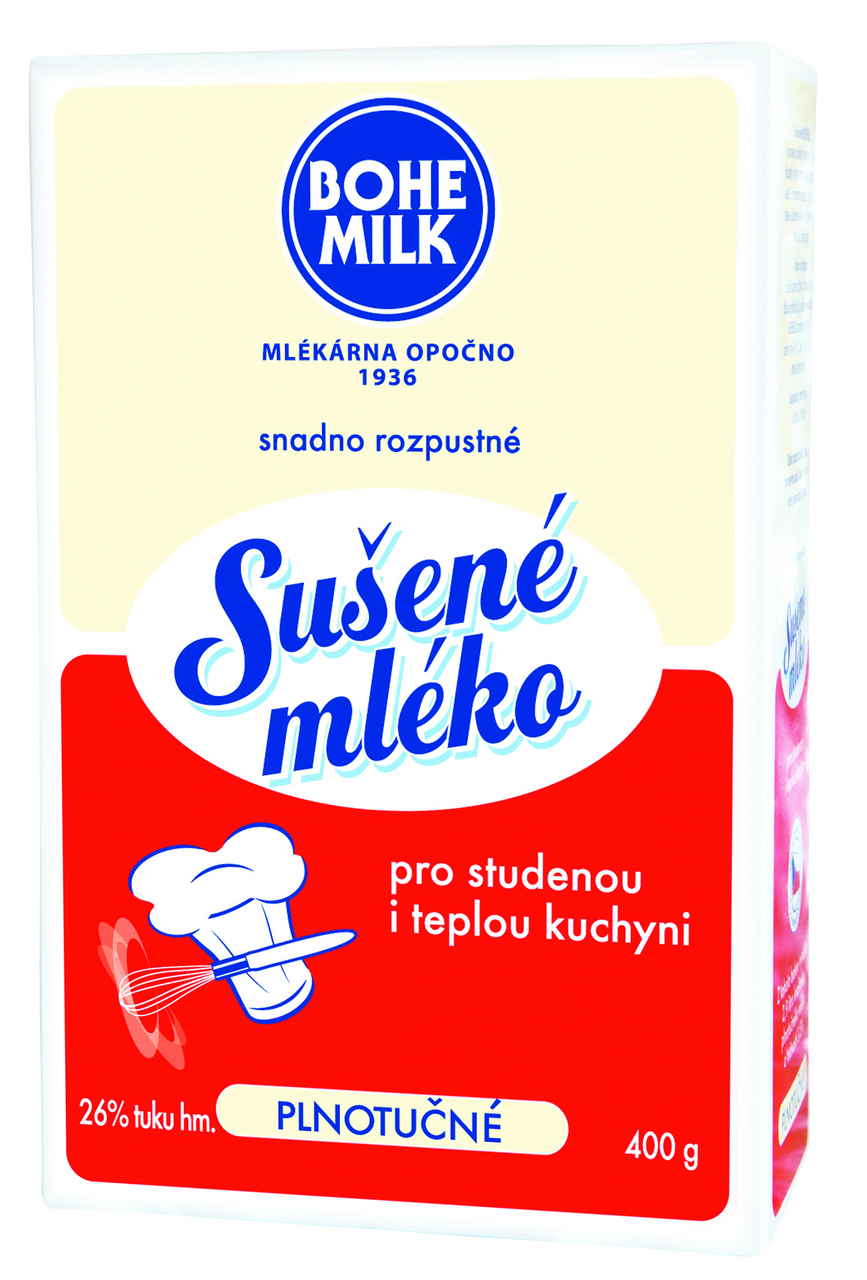 BOHEMILK Mléko sušené plnotučné 400 g