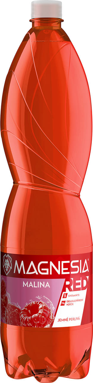 MAGNESIA RED Voda minerální jemně perlivá malina 6 x 1,5 l PET