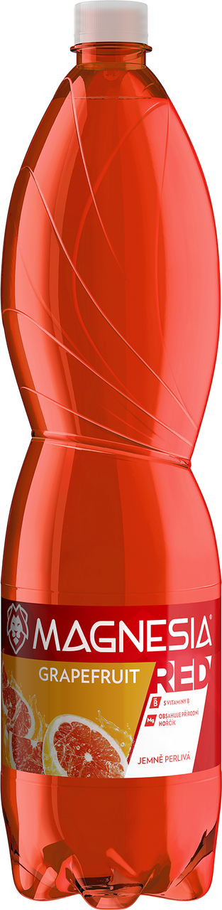 MAGNESIA RED Voda minerální jemně perlivá grapefruit 6 x 1,5 l PET