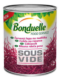 Bonduelle Řepa červená nudličky sous vide 2,185 kg plech