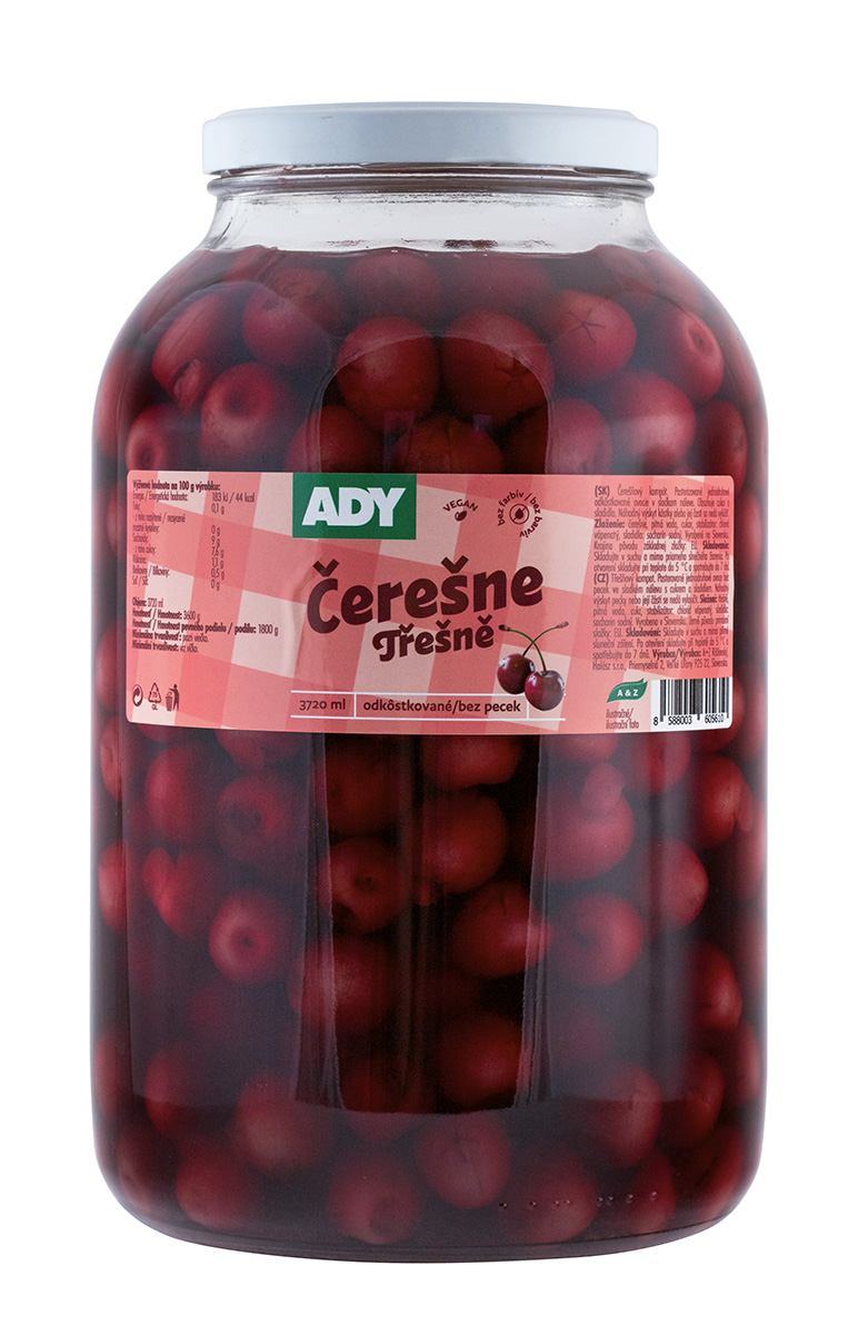 ADY Třešně bez pecky 3,6 kg
